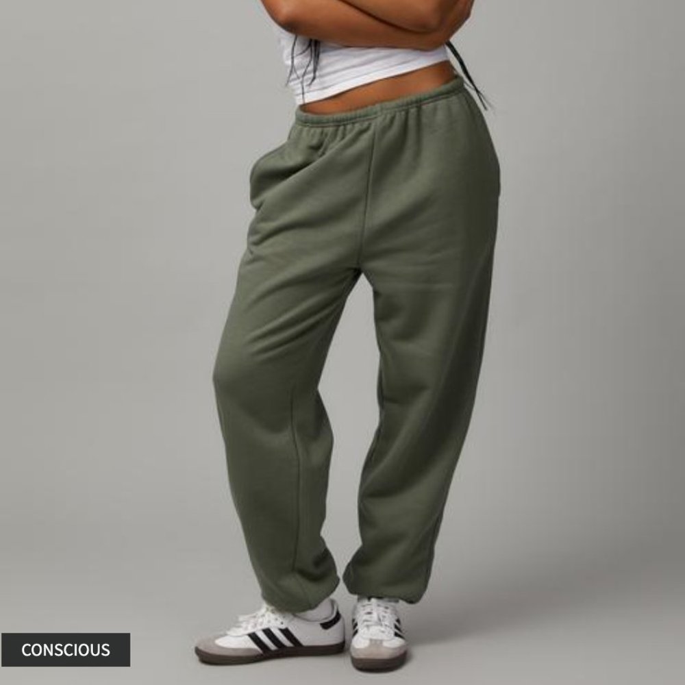 Factorie Baggy Green Khaki Trackpant Medium